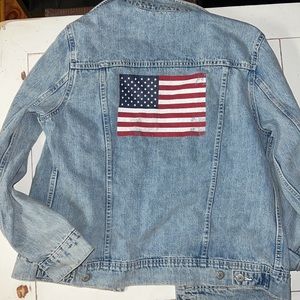 American Flag Denim Jacket